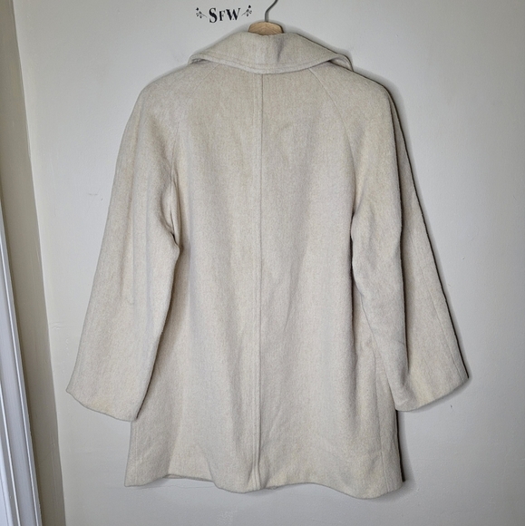 VTG Herman Kay Wool Car Coat Size 12 Made in USA Classic 3-Button Lined - Picture 9 of 11